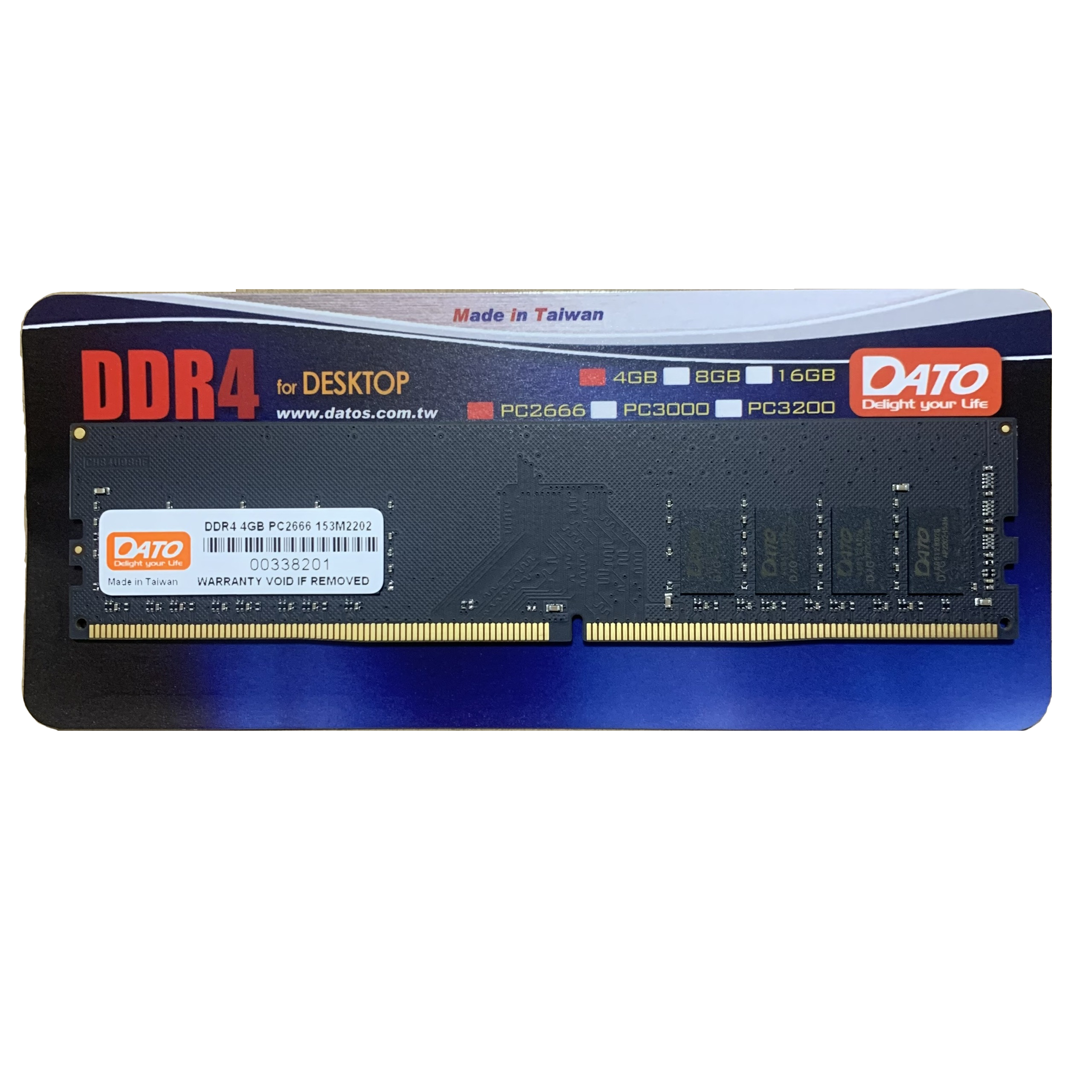 Ram DATO DDR4 4GB bus 2666MHz