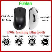 Chuột gaming Bluetooth Fuhlen T90s, pin 200 giờ DPI 26000 DPI, 650IPS, PAW3395, 3-mode