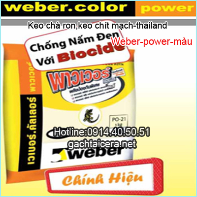 Keo chà ron Thailand Weber-power-màu