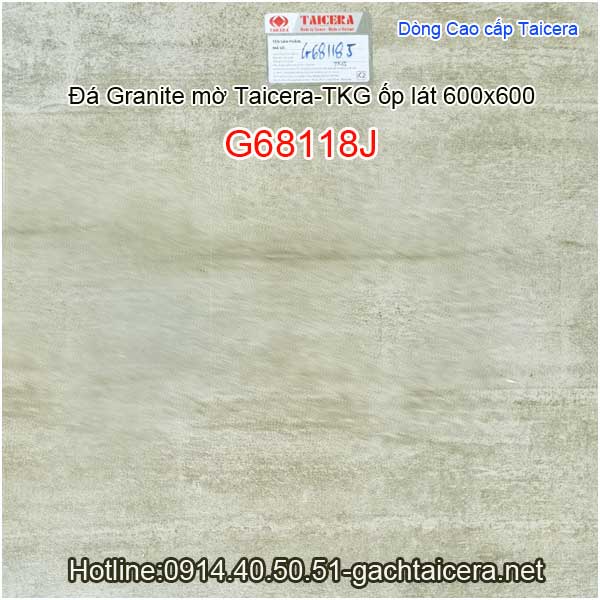Đá granite mờ cao cấp ốp lát TAICERA-TKG 60x60 G68118J