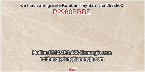 Đá granite 298X600 Keraben P2960BRBE