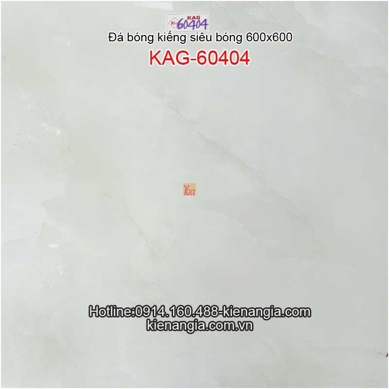 Đá bóng kiếng trắng vân khói ốp lát 60x60 KAG-60404