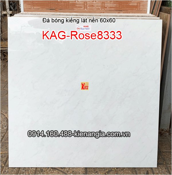 Đá bóng kiếng lát nền 60x60 KAG-Rose8333