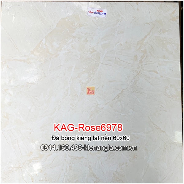 Đá bóng kiếng lát nền 600x600 KAG-Rose6978