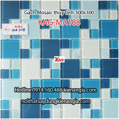 Gạch Mosaic thủy tinh 300x300 KAG-MA108