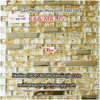Gạch Mosaic thủy tinh cao cấp 30x30 KAG-MA135