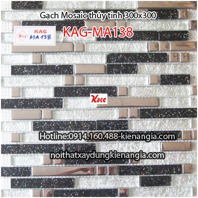 Gạch Mosaic thủy tinh cao cấp 30x30 KAG-MA138