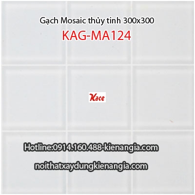 Gạch Mosaic thủy tinh đơn màu 30x30 KAG-MA124