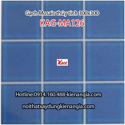 Gạch Mosaic thủy tinh đơn màu 30x30 KAG-MA126