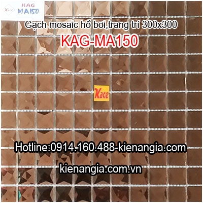 Gạch mosaic thủy tinh đơn màu 30x30 KAG-MA150
