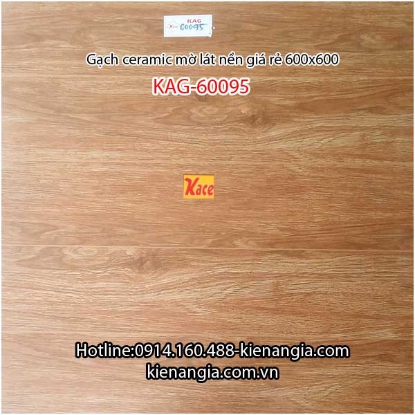 Gạch men vân gỗ mờ 600x600 KAG-60095