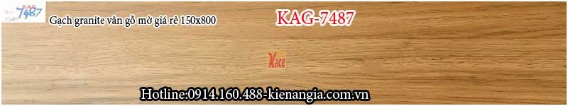 Gạch granite vân gỗ bóng ốp lát 150x800 KAG-7487
