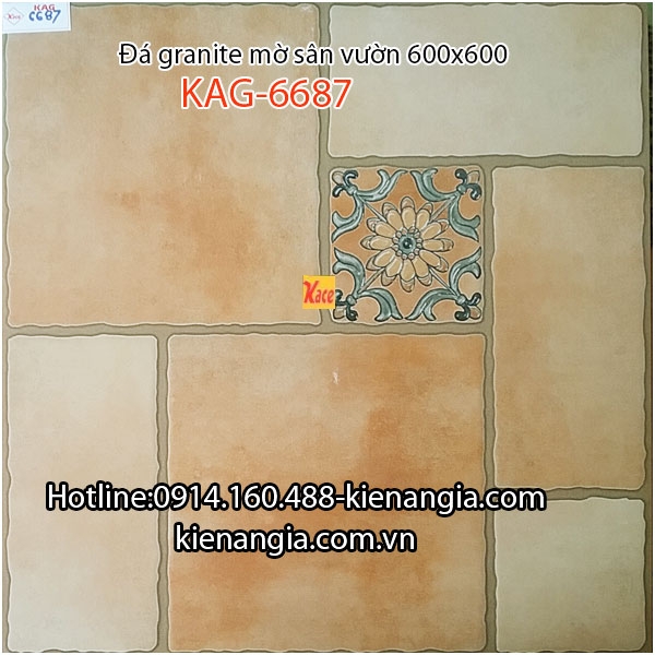Đá granite mờ trang trí sân vườn 600x600 KAG-6687