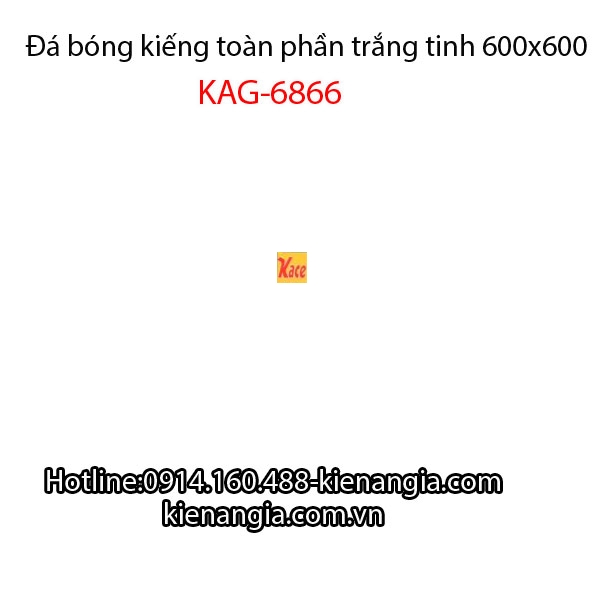 Đá bóng kiếng toàn phần trắng tinh rẻ 60x60 KAG-6866