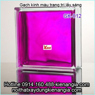 Gạch kính màu tím trang trí lấy sáng-GK012