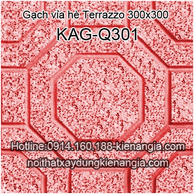 Gạch vỉa hè Terrazzo 300x300 KAG-Q301