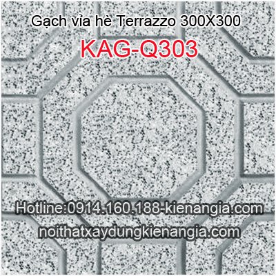 Gạch vỉa hè Terrazzo 300x300 KAG-Q303