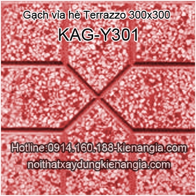 Gạch vỉa hè Terrazzo 300x300 KAG-Y301