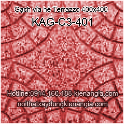 Gạch vỉa hè Terrazzo 400x400 KAG-C3-401