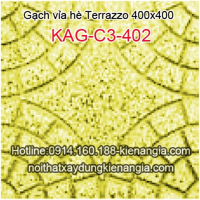 Gạch vỉa hè Terrazzo 400x400 KAG-C3-402