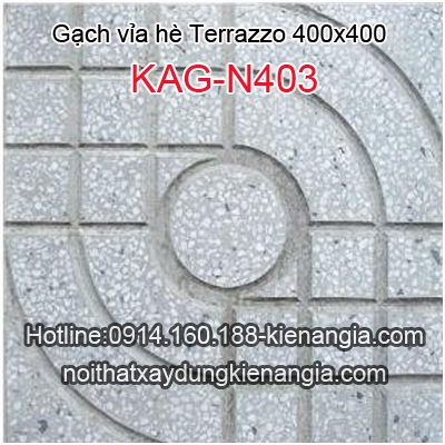 Gạch vỉa hè Terrazzo 400x400 KAG-N403