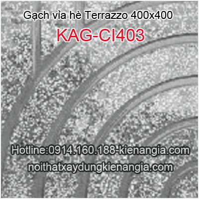 Gạch vỉa hè Terrazzo 400x400 KAG-CI-403