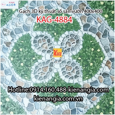 Gạch cỏ 3D sân vườn 400x400 KAG-4884