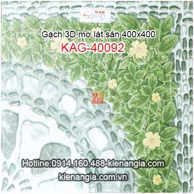 Gạch cỏ 3D mờ lát sân vườn 400x400 KAG-40092