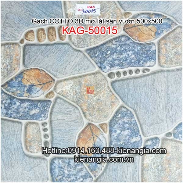 Gạch Cotto 3D lát sân vườn 500x500 KAG-50015