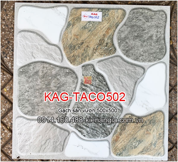 Gạch 3D lát sân vườn 50x50 KAG-Taco502