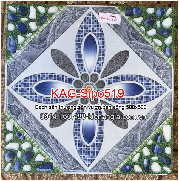 Gạch 3D sân vườn 50x50 KAG-Sipo509