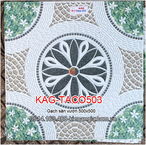 Gạch 3D lát sân vườn 50x50  KAG-Taco503