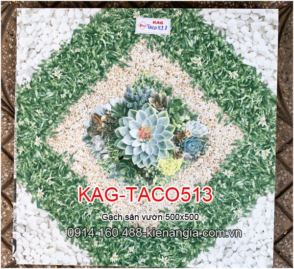 Gạch 3D lát sân vườn 50x50  KAG-Taco513