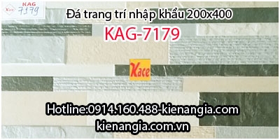 Đá trang trí vách cầu thang nhập khẩu 200x400 KAG-7179