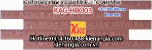 Gạch trang trí bề mặt sần tự nhiên 100x30 Fujito KAG-HBO03