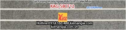 Gạch trang trí mặt tiền các tầng 72x295 Fujito KAG-SBCF12