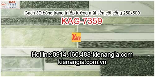 Gạch 3D ốp cột mặt tiền 250x500 KAG-7359