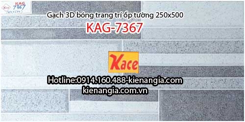 Gạch 3D bóng trang trí 250x500 KAG-7367