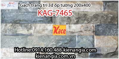 Gạch 3D bóng trang trí ốp tường 200x400 KAG-7465