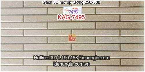 Gạch 3D mờ trang trí ốp tường 250x500 KAG-7495