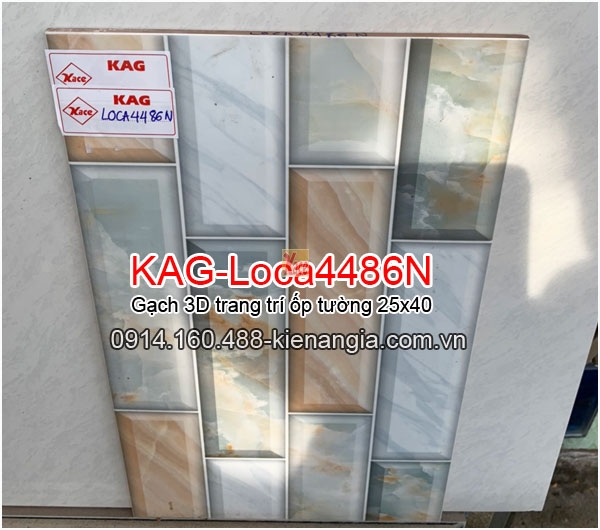 Gạch 3D trang trí ốp tường 25x40 KAG-Loca4486N