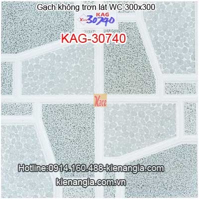 Gạch KTS không trơn lát WC 300x300 KAG-30740