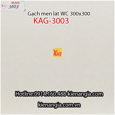 Gạch men lát WC không trơn 30x30 KAG-3003