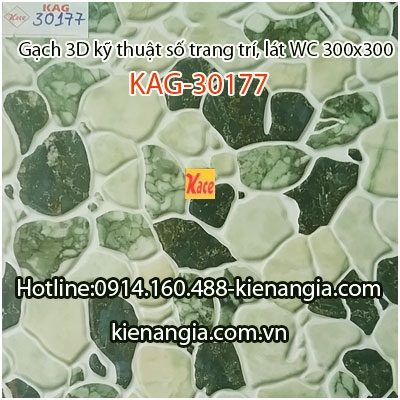 Gạch 3D vân đá trang trí lát phòng tắm 30x30 KAG-30177
