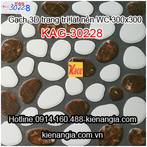 Gạch sỏi 3D trang trí lát nền WC KAG-30228