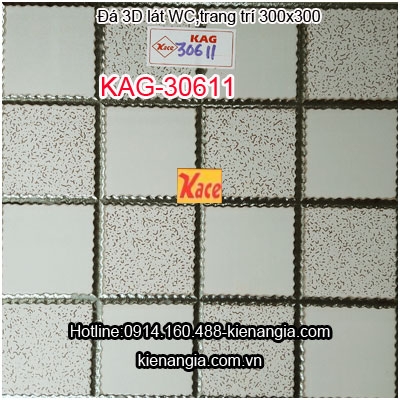 Đá 3D nhập khẩu 300x300 lát phòng tắm,trang trí KAG-30611