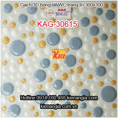 Gạch 3D bóng lát WC 300X300 KAG-30615