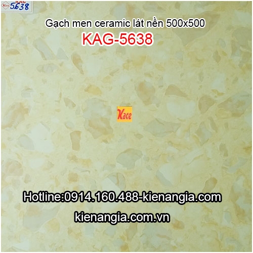 Gạch vân đá vàng kem lát nền 500x500 KAG-5638