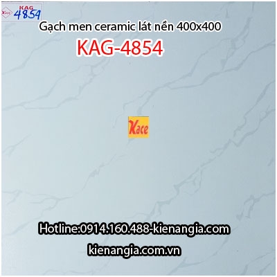 Gạch màu trắng vân xéo giá rẻ 40x40 KAG-4854
