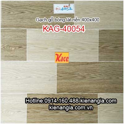Gạch vân gỗ bóng lát nền 400x400 KAG-40054